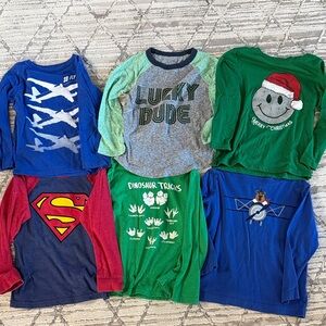 6 Graphic Long-Sleeves